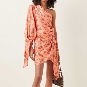 Significant Other 	

Paradis one-shoulder georgette mini dress